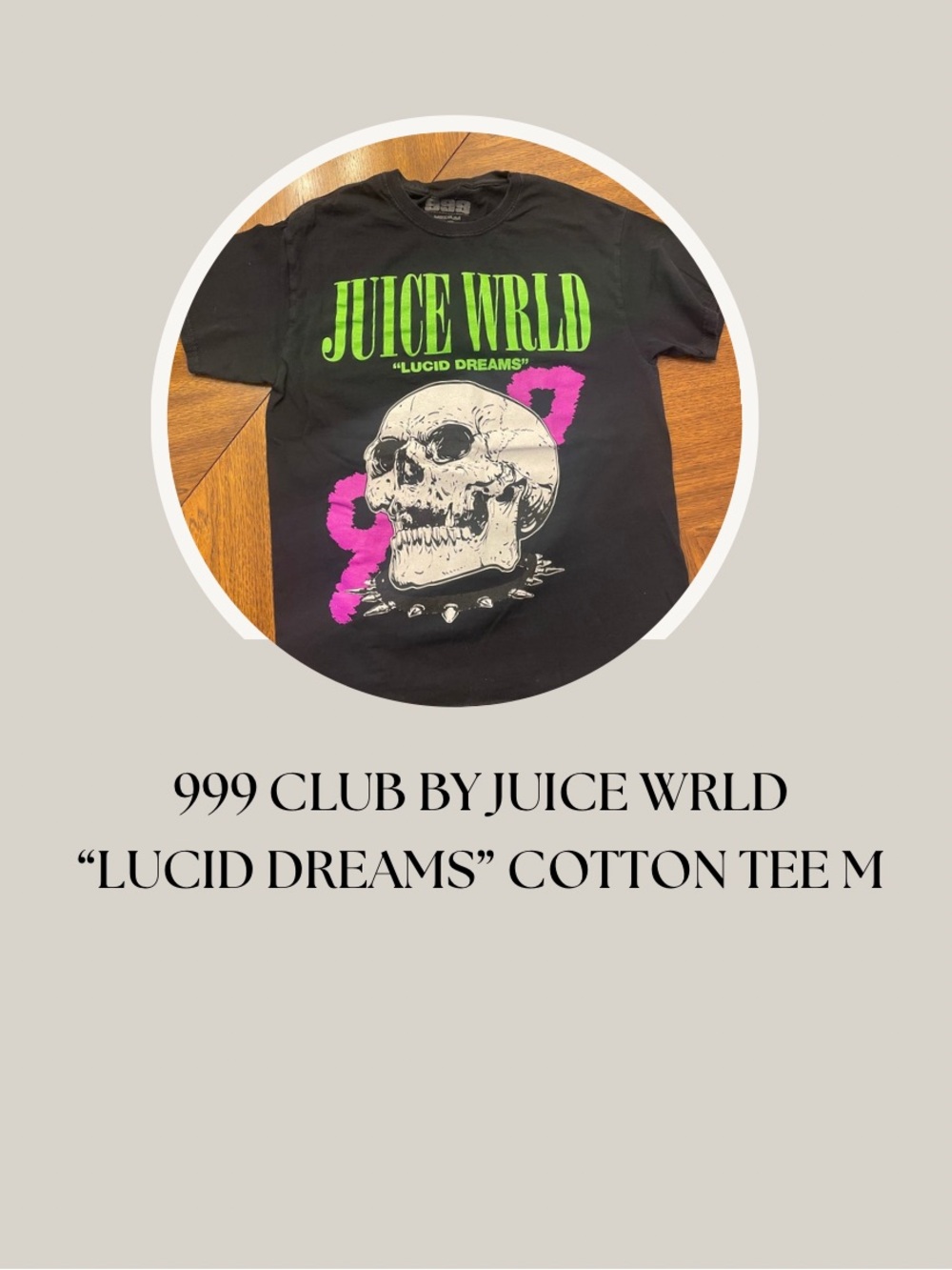 999 CLUB BY JUICE WRLD “LUCID DREAMS” COTTON TEE M
